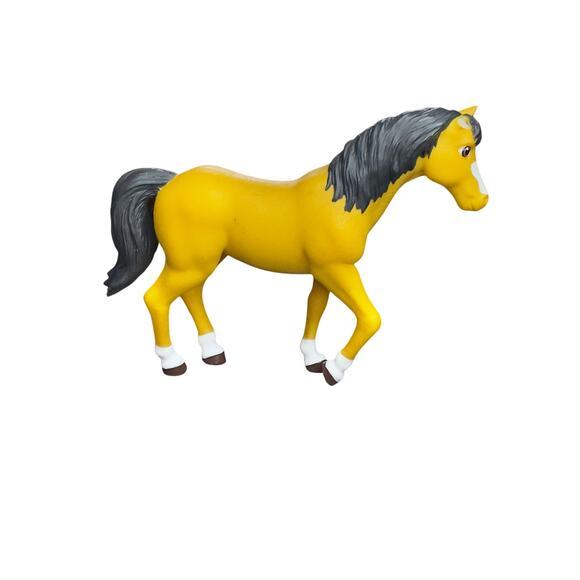 Lakeshore Horse Figure Clydesdale 5" Yellow Pony Toy - Picture 1 of 6